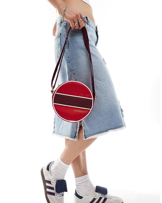 adidas Originals Round Cross Body Bag in Red Lyst UK