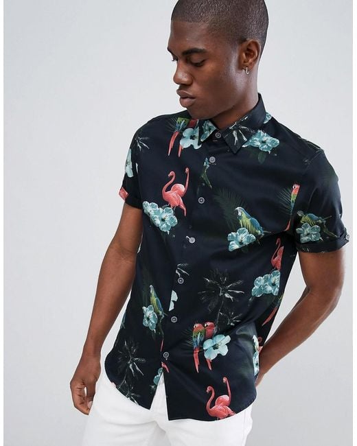 mens ted baker short sleeve shirt