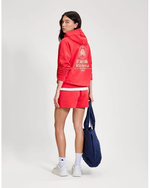 Ellesse Red Saldia Hoodie