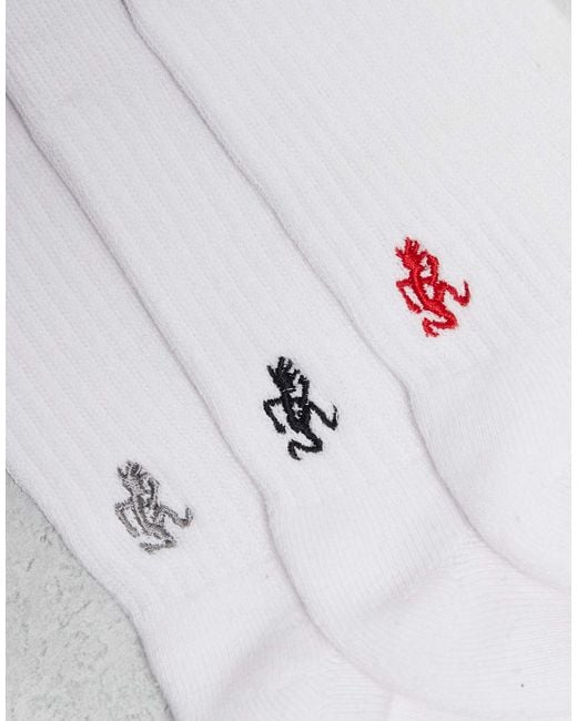Gramicci White – 3er-pack crew-socken