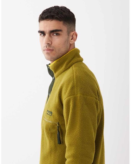 Columbia Green Helvetia Ii Half Snap Fleece for men