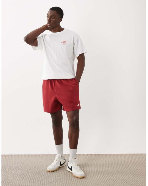 Nike White Palm Tree Back Print Logo Oversized T-shirt for men
