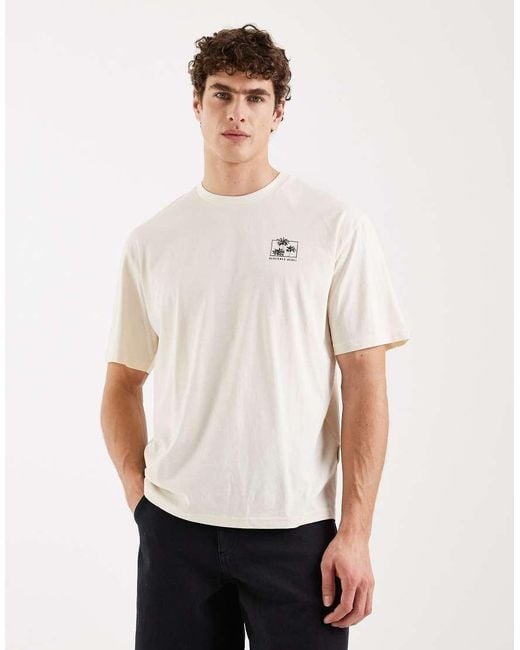 Redefined Rebel White Mario Boxy Oversized Fit Short Sleeve Graphic Tee for men