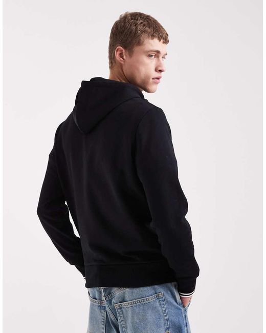 Fred Perry Black Hoodie for men