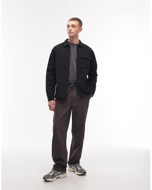 No Problemo Blue Ripstop Cargo Shirt for men