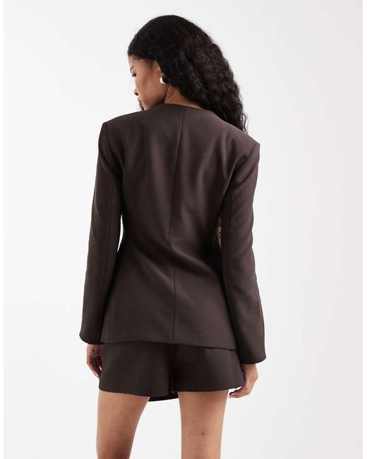 Only Petite Black Structured Blazer Co-ord