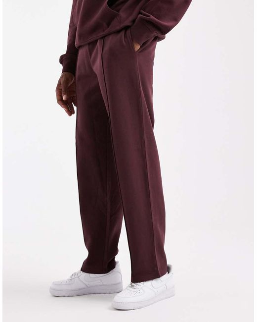 New Look Red Straight Leg joggers for men