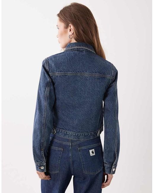 Miss Selfridge Blue Denim Girlfriend Jacket