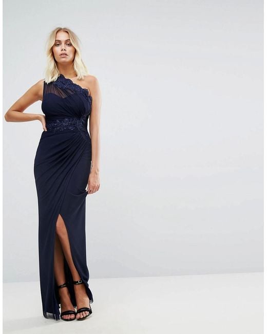 Lipsy vip print one shoulder maxi dress best sale