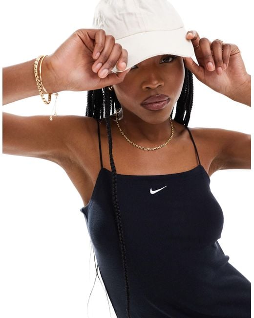 Nike Blue Ribbed Mini Dress