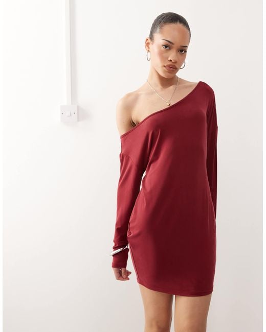 short sleeve sequin mini dress Sequin Sparkling Stretch Short Sleeve Dress Silver / Small