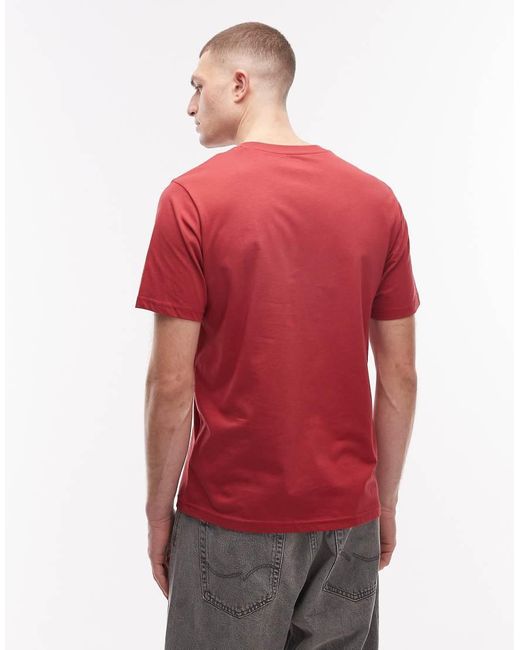 Dickies Red Mapleton Logo T-shirt for men