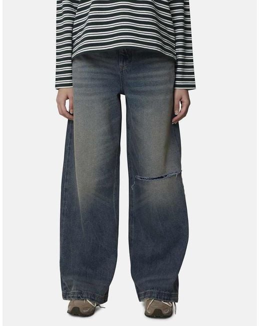 Good For Nothing Blue Baggy Fit Ripped Denim Jean