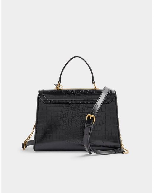River island black hand bag best sale