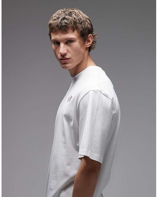 The North Face Gray Plant And Flora Backprint Oversized T-Shirt for men