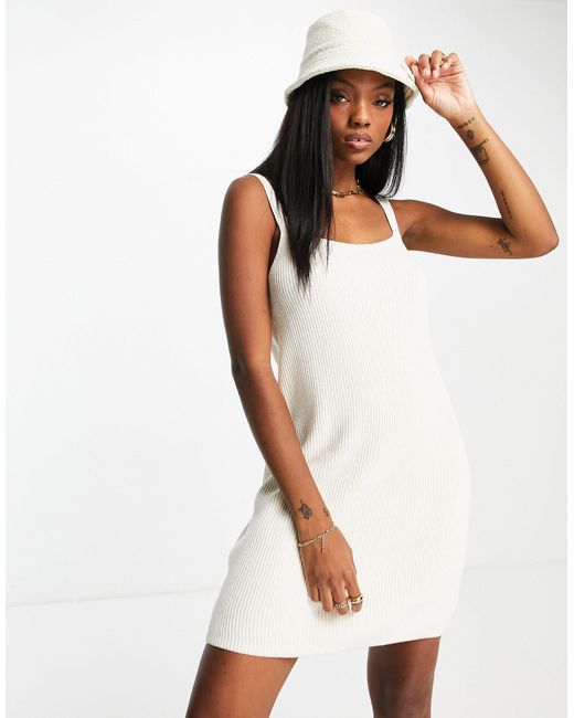 & Other Stories Knitted Cami Mini Dress in White | Lyst UK