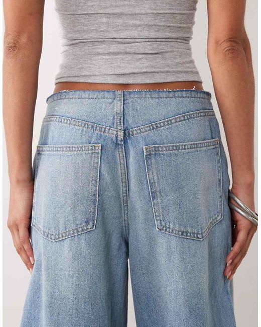 Mango Blue Relaxed Jeans