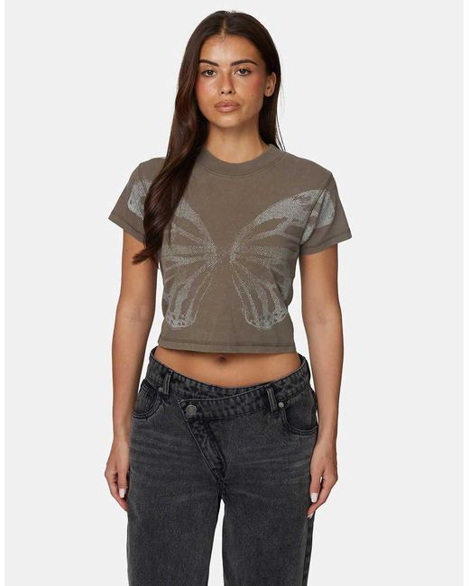Good For Nothing Black Graphic Cotton Baby Tee