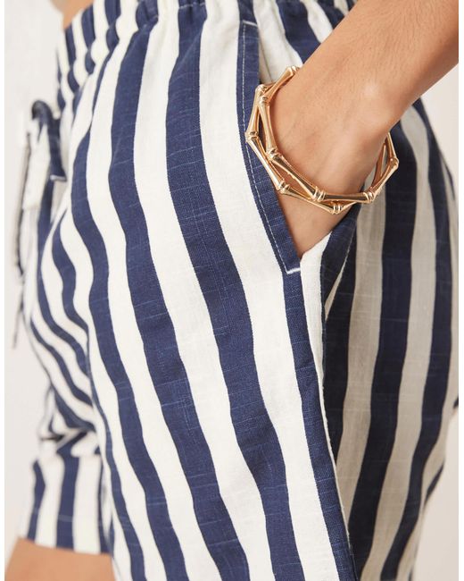 ASOS Multicolor Linen Look Pull On Shorts