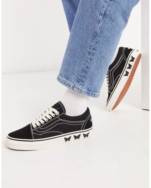 Vans X Sandy Liang Old Skool Shoes in Black | Lyst Canada