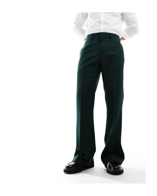 Pantalon élégant évasé - foncé ASOS pour homme en coloris Gray