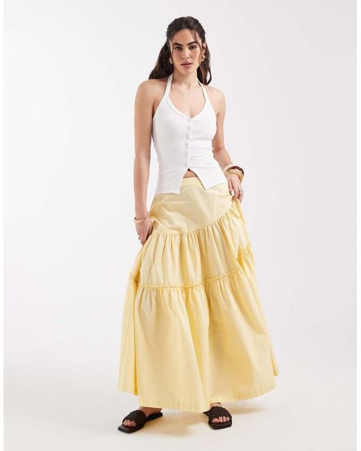 New Look White Halter Neck Button Through Top