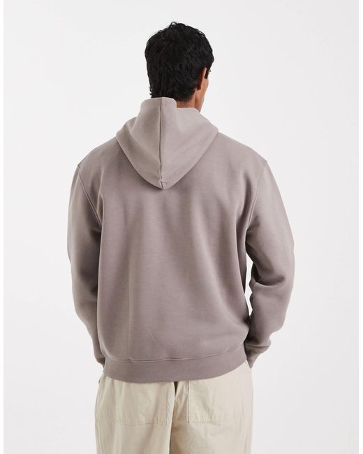 ASOS – basic-kapuzenpullover in Gray für Herren