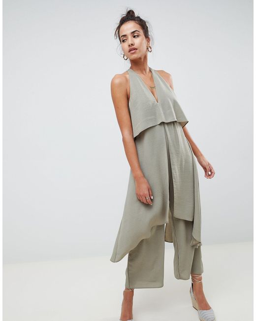 asos green jumpsuit