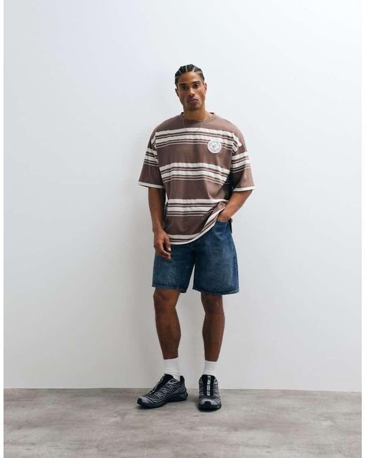 ASOS Blue Heavyweight Oversized T-shirt for men