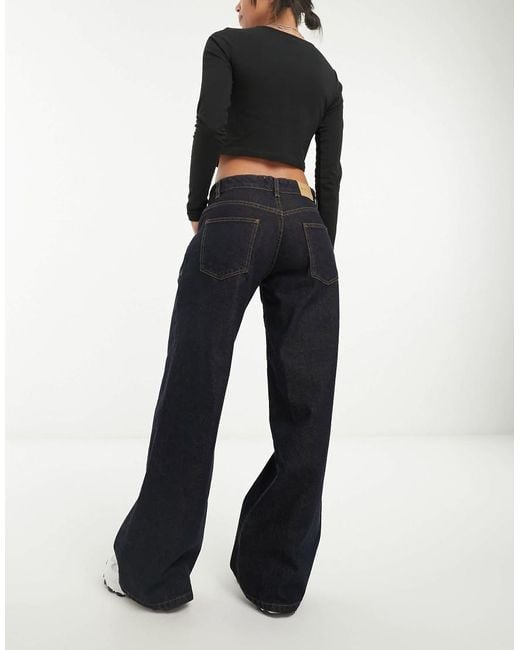 Motel Blue Roomy Extra Wide Low Rise Jeans