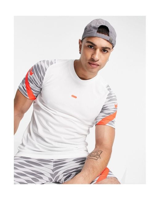 Nike Football White Dri-fit Strike 21 T-shirt for men