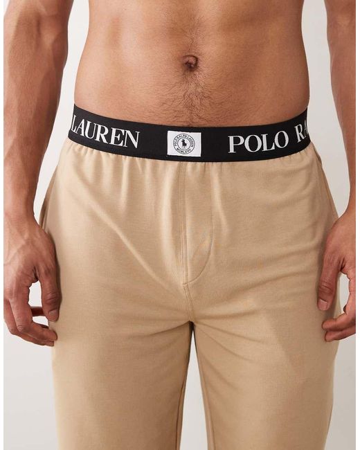 Polo Ralph Lauren Natural Crest Logo Jersey Sleep Short for men