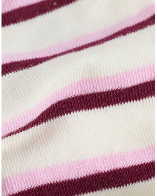 Accessorize White Teddy Stripe Socks