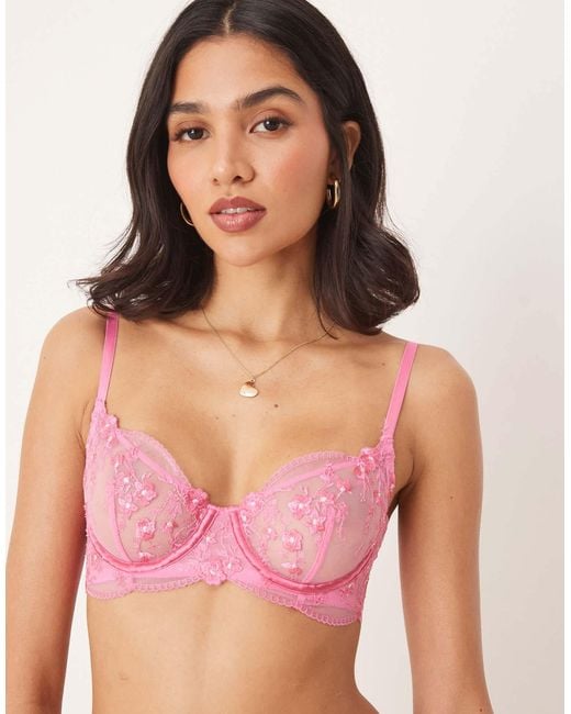 KAT THE LABEL Brown Sofia Underwire Bra