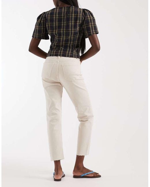 ONLY Multicolor Emily High Waisted Straight Leg Jeans