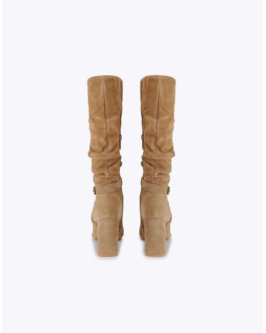 Carvela Kurt Geiger White Jackpot Slouch Knee Boots