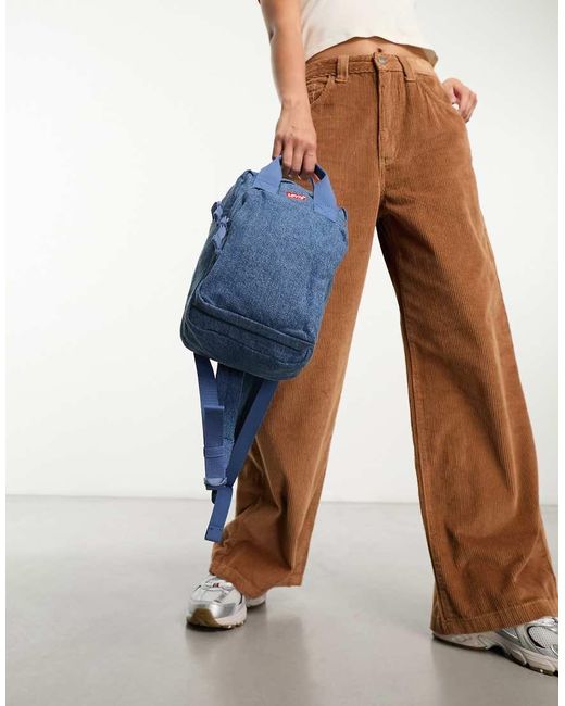 Levi's Denim Rugzak Met Logo in het Blue