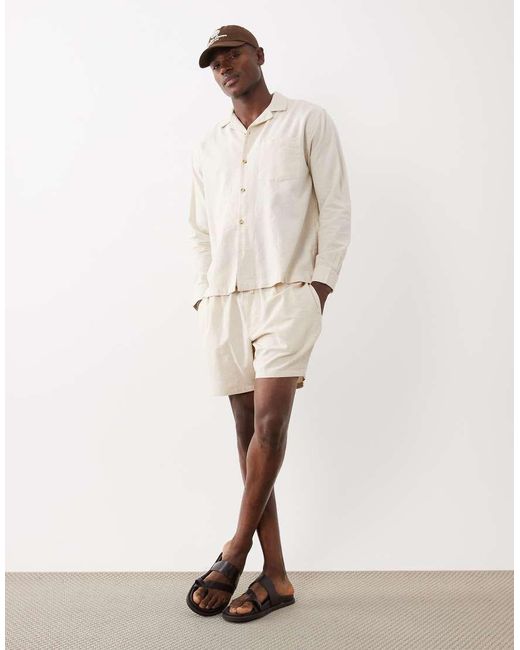 ASOS Natural Co-ord Shorts for men