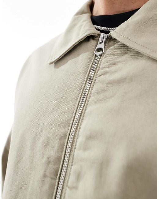 Jack & Jones Natural Oversized Harrington Jacket for men