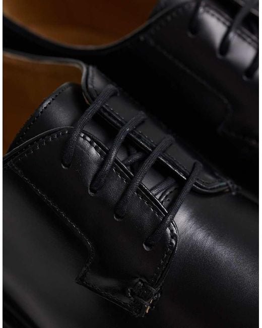 Mango Black 100% Leather Classic Brogue for men