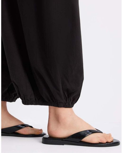 Stradivarius Black Poplin Bloomer Trousers