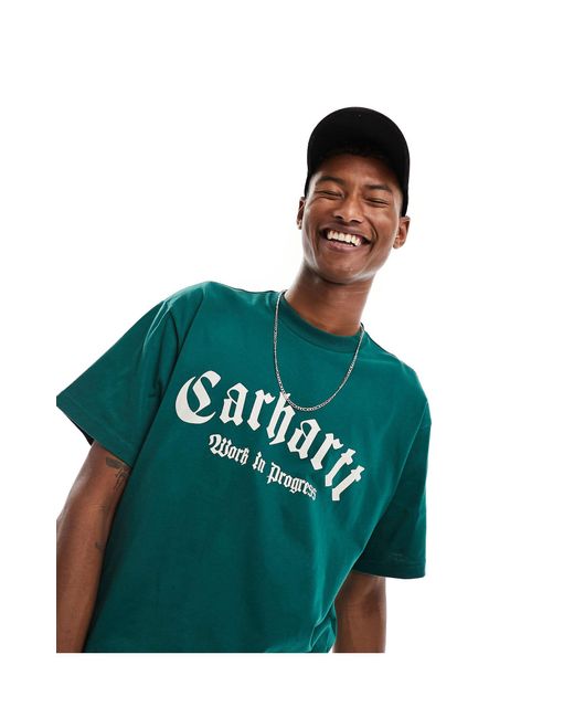 Carhartt – onyx – t-shirt in Green für Herren