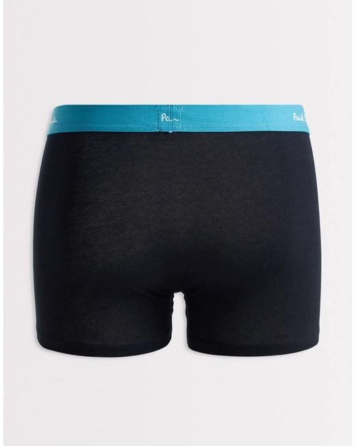 Paul Smith Black 7 Pack Trunks With Multi Waistband for men
