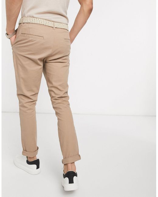 mens skinny stone chinos