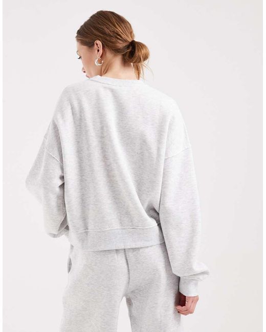 ONLY Gray Crew Neck Drop Shoulder Sweatshirt Co-ord