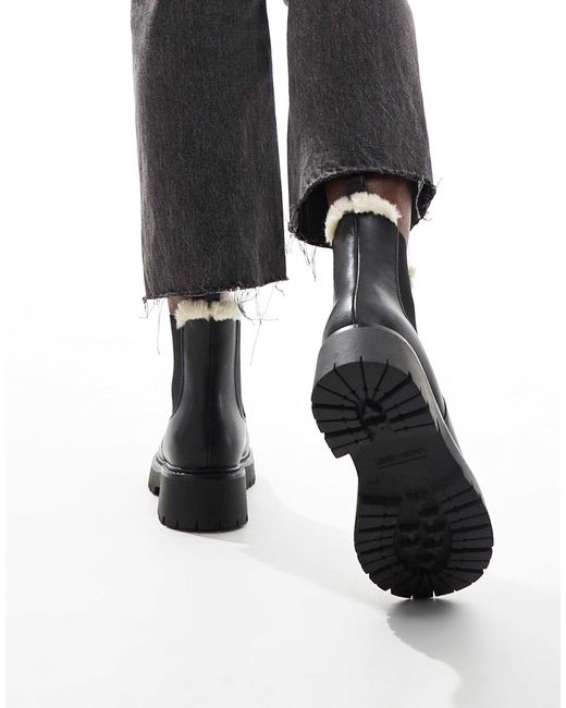 Lois - bottines chelsea chunky doublées London Rebel en coloris Black