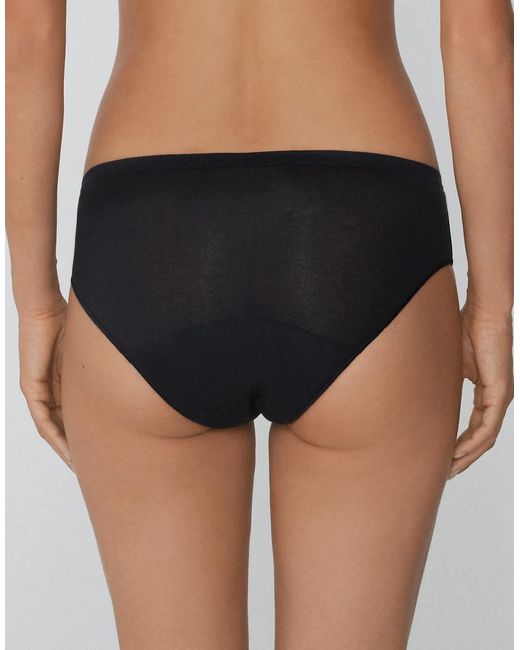 Tezenis Black Cotton Heavy Flow Period Pants
