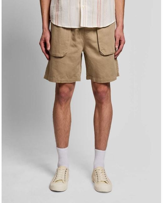 Lyle & Scott White Shorts Linen Short for men