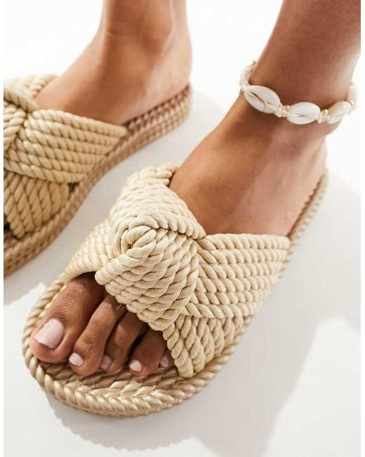 ASOS Multicolor Jasper Knot Jelly Sandal