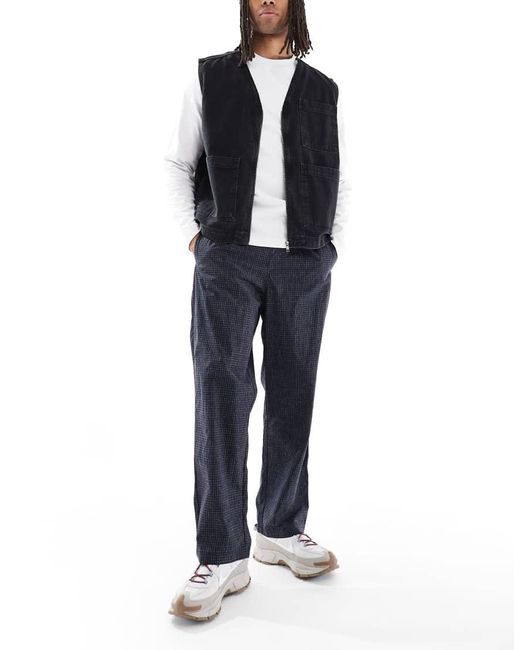 ASOS Blue baggy Pull On Trousers for men